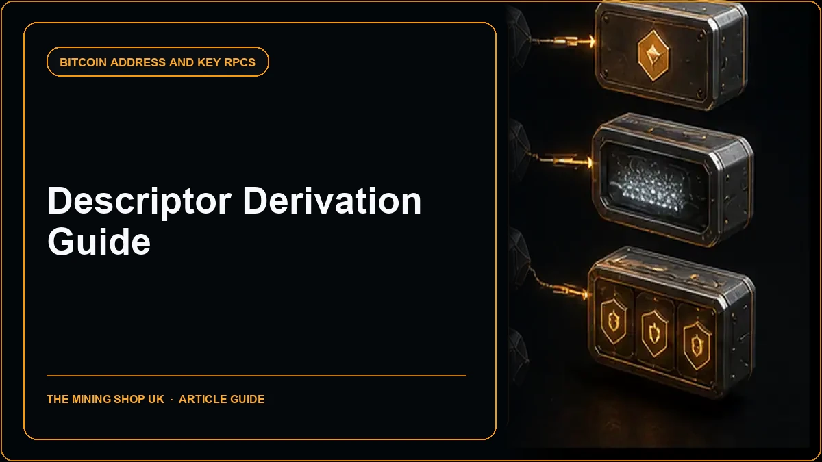 Bitcoin Core deriveaddresses RPC: Descriptor Derivation Guide
