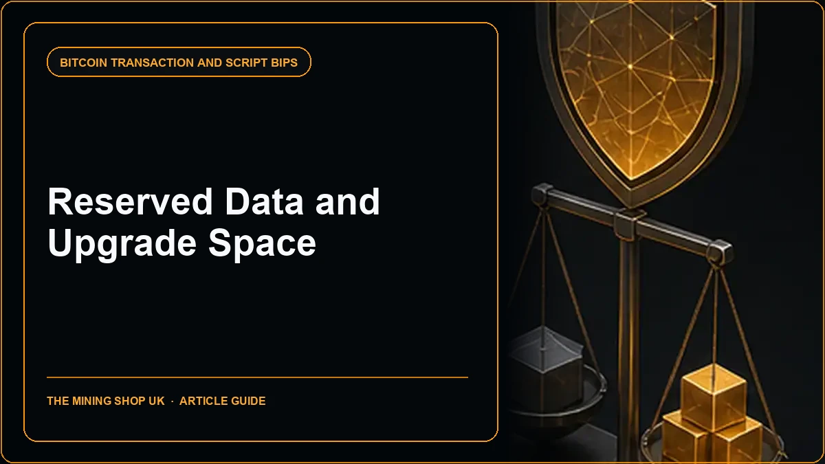 Taproot Annex Explained: Reserved Data and Upgrade Space