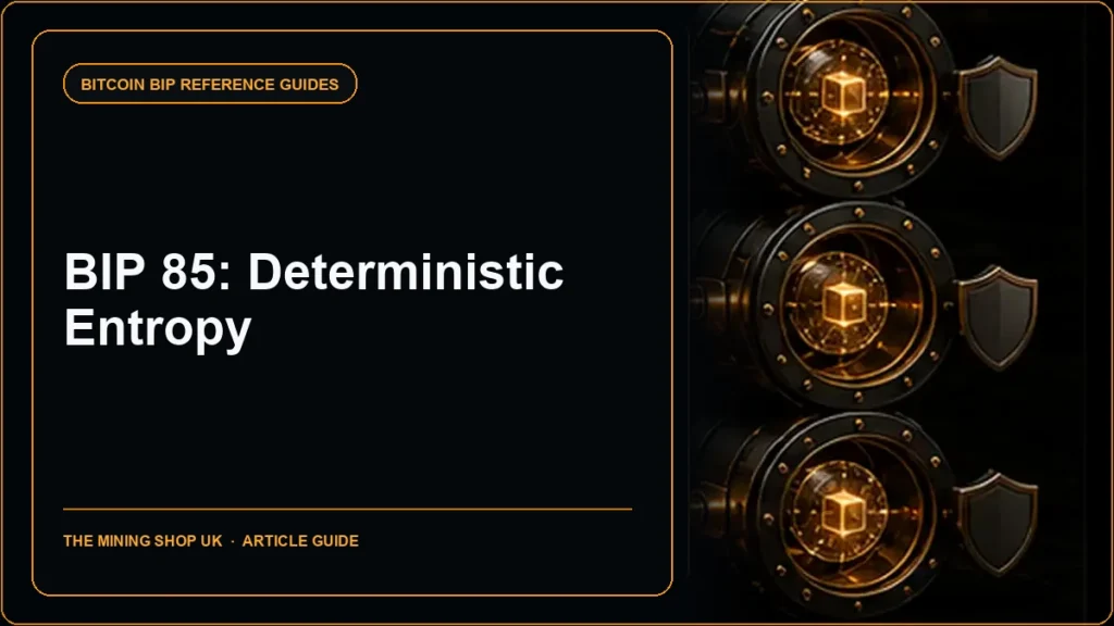 BIP 85 Deterministic Entropy From BIP32 Keychains guide cover
