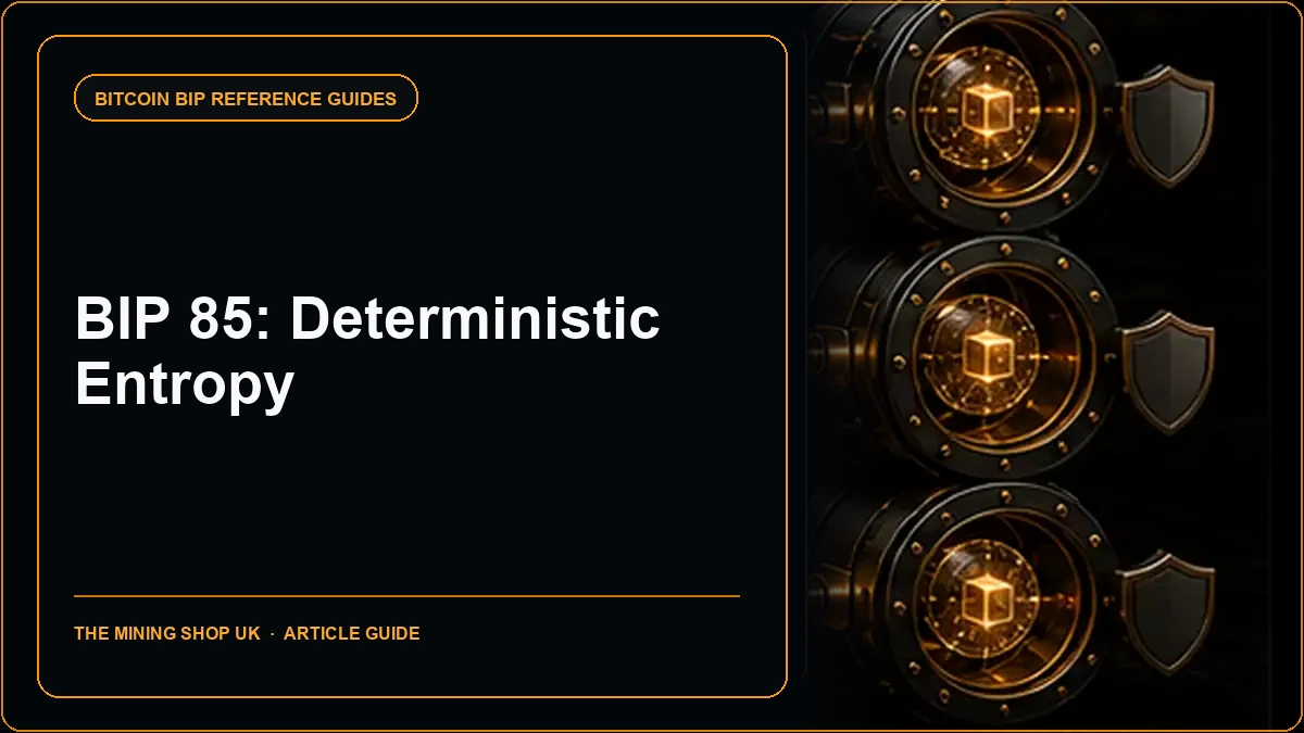 BIP 85 Deterministic Entropy: Keychain Derivation Guide