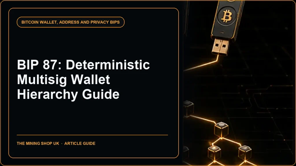 BIP 87 Hierarchy for Deterministic Multisig Wallets guide cover