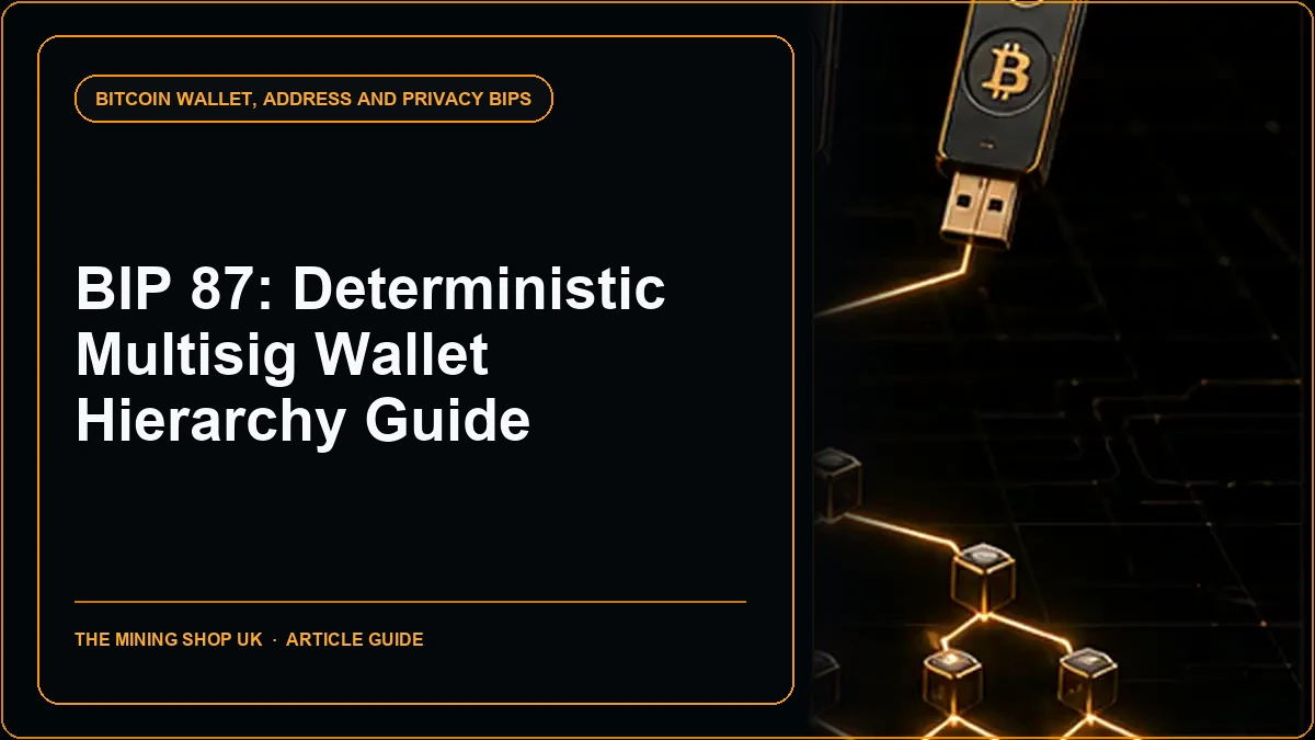 BIP 87 Deterministic Multisig Wallet Hierarchy Guide