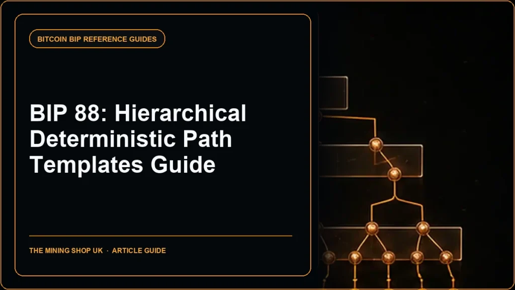 BIP 88 Hierarchical Deterministic Path Templates guide cover