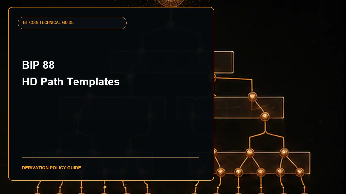 BIP 88 Hierarchical Deterministic Path Templates guide cover