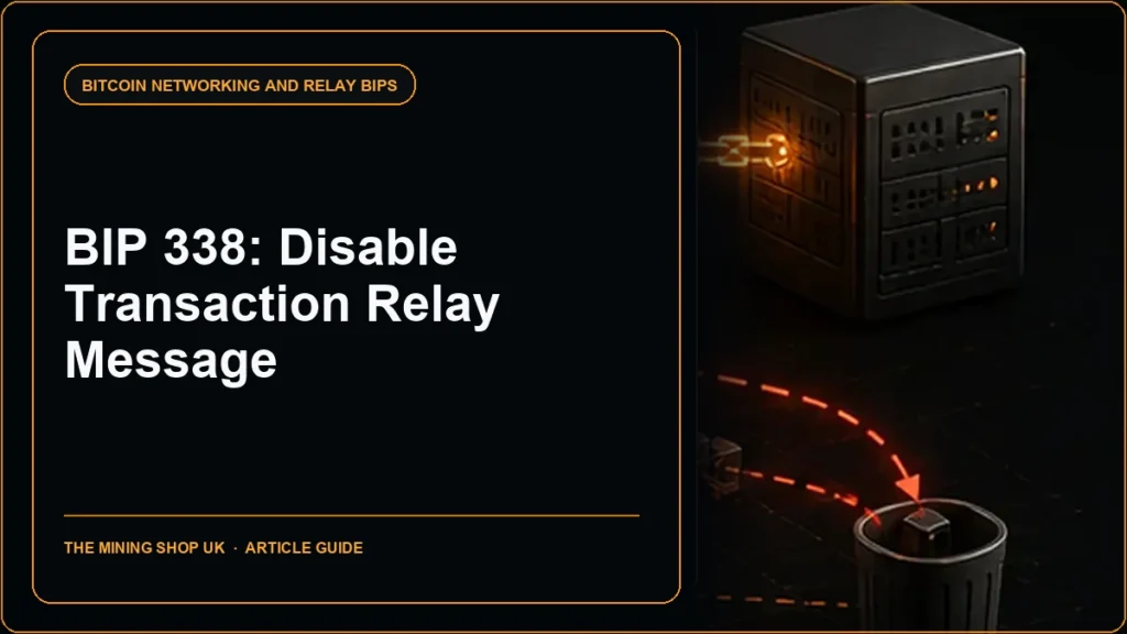 BIP 338 Disable transaction relay message guide cover