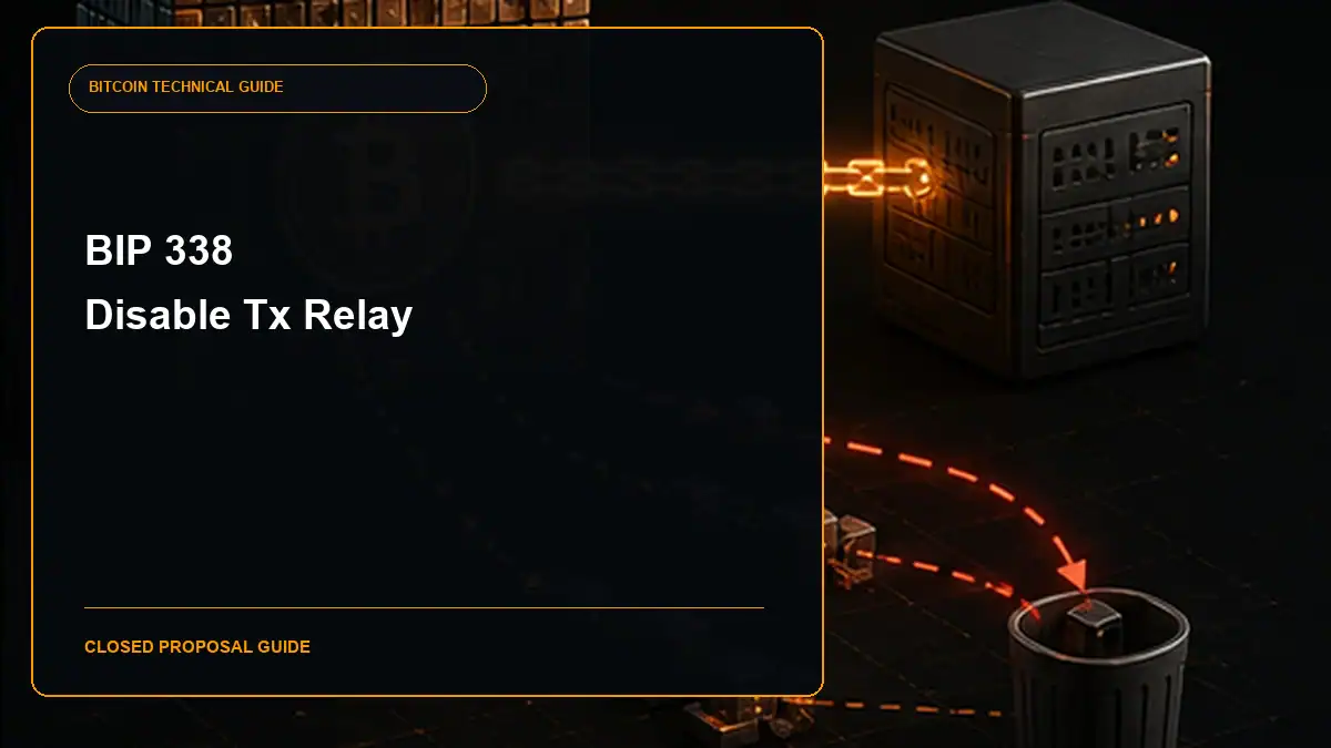BIP 338 Disable transaction relay message guide cover