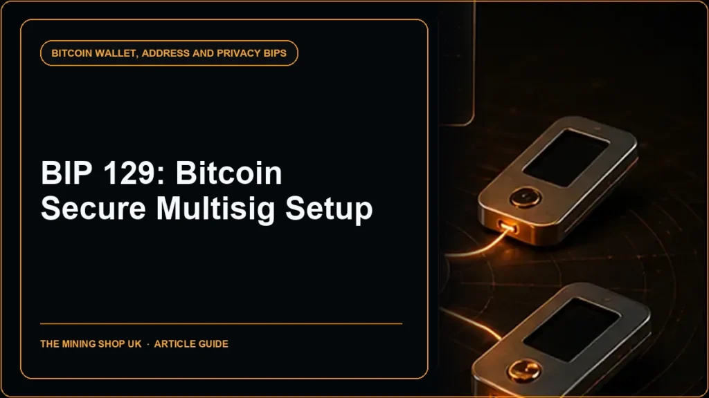 BIP 129 Bitcoin Secure Multisig Setup (BSMS) guide cover