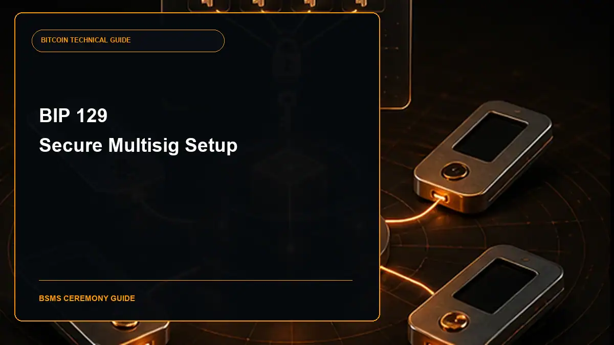 BIP 129 Bitcoin Secure Multisig Setup (BSMS) guide cover
