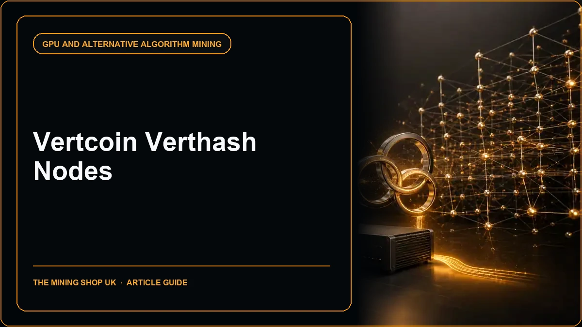Vertcoin Nodes and Verthash Mining for Home GPU Miners