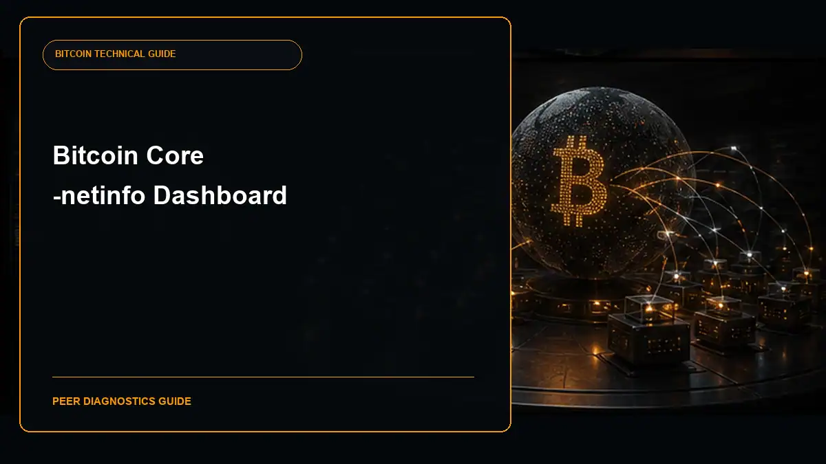 Bitcoin Core netinfo peer dashboard guide cover