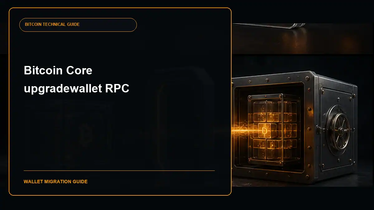 Bitcoin Core upgradewallet RPC guide cover