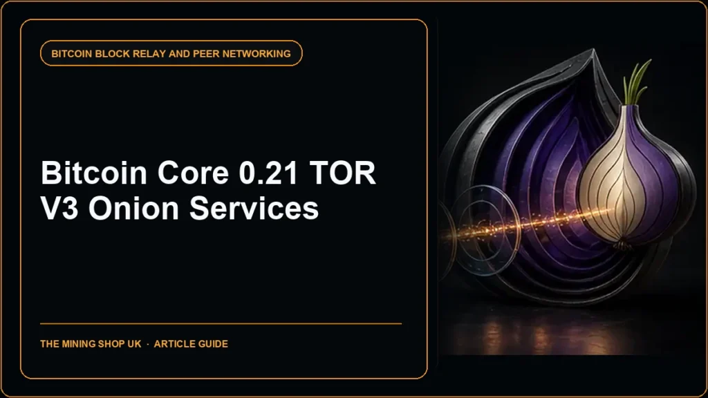 Bitcoin Core Tor v3 onion services guide cover