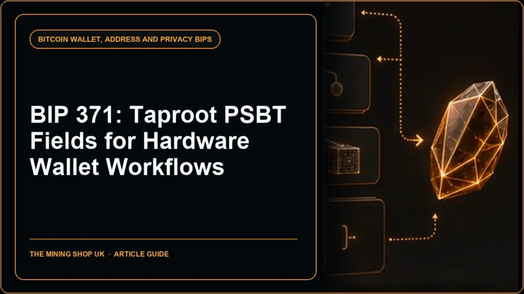 BIP 371 Taproot PSBT guide cover