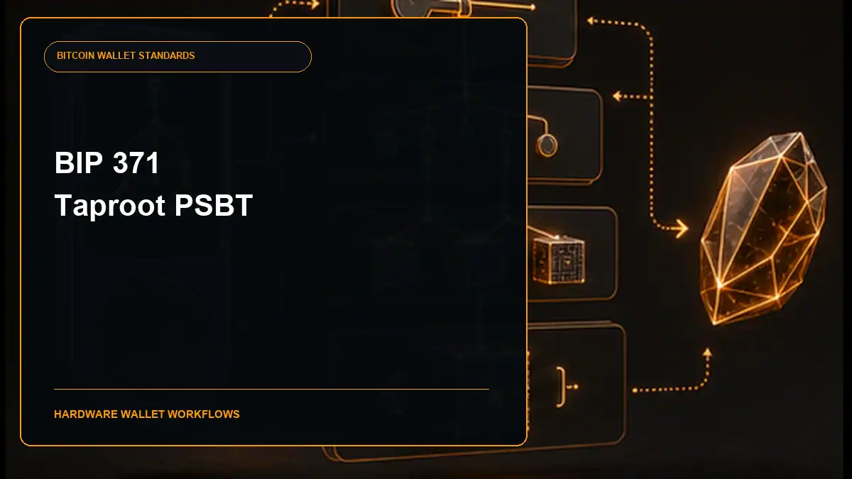 BIP 371 Taproot PSBT guide cover