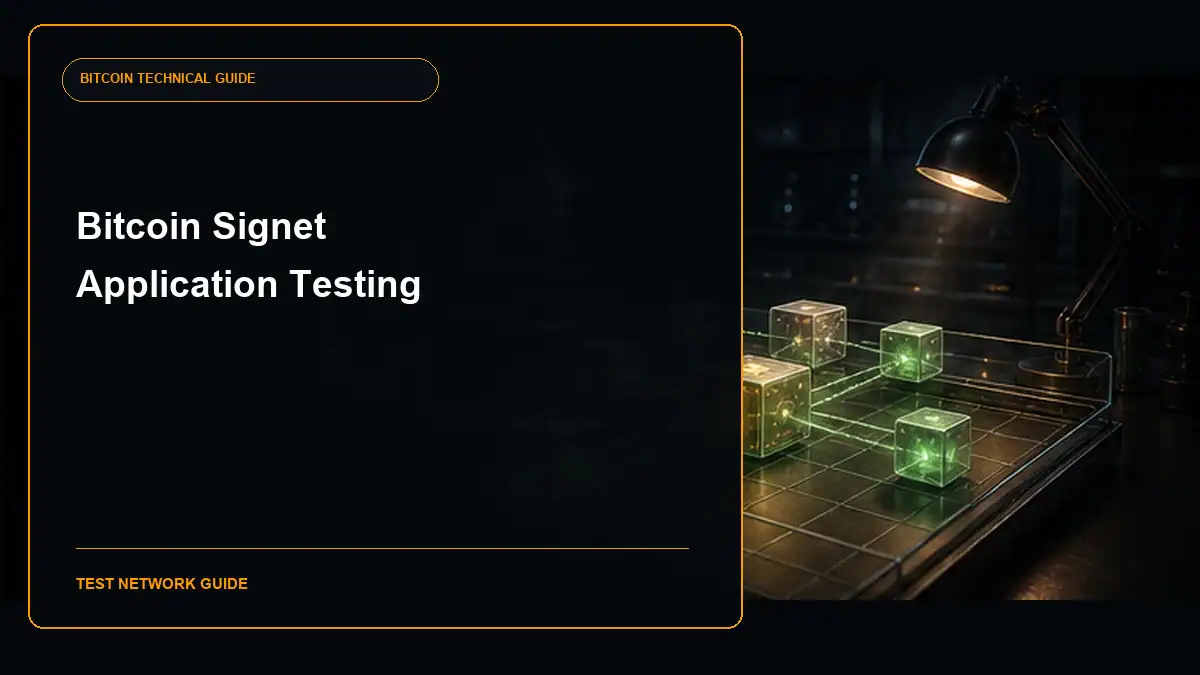 Bitcoin Signet testing guide cover