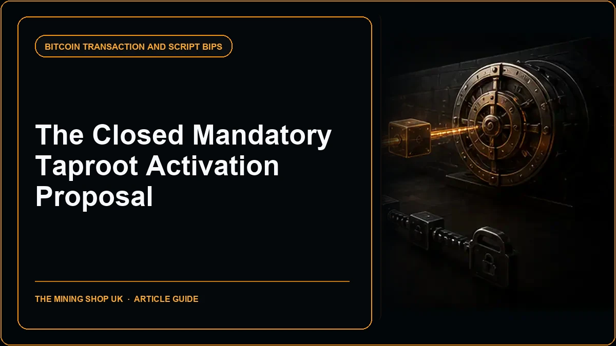BIP 343: The Closed Mandatory Taproot Activation Proposal