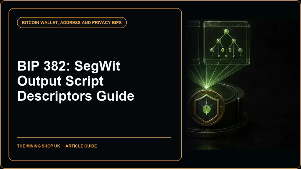 BIP 382 SegWit descriptors guide cover