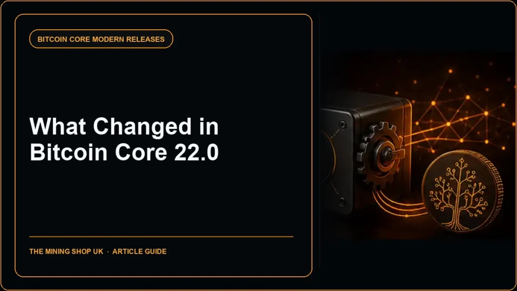 Bitcoin Core 22.0 release guide cover
