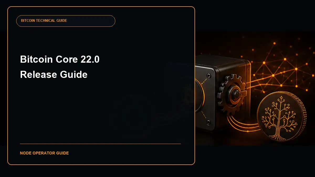 Bitcoin Core 22.0 release guide cover