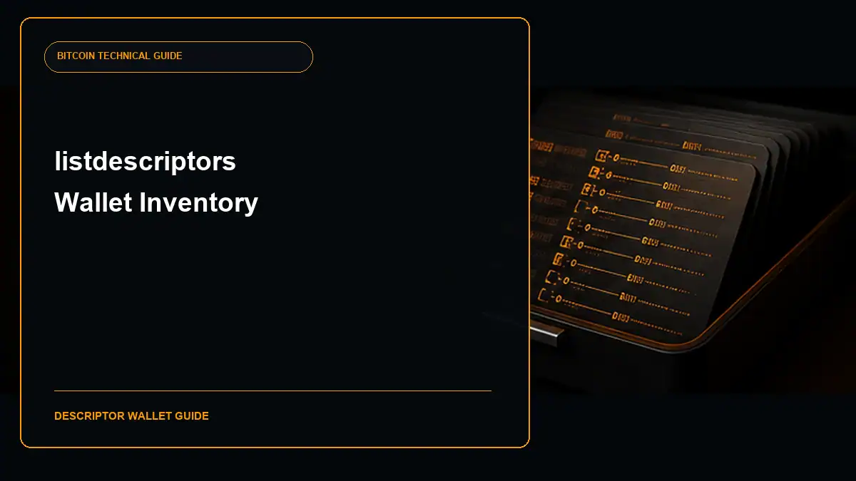 Bitcoin Core listdescriptors RPC guide cover