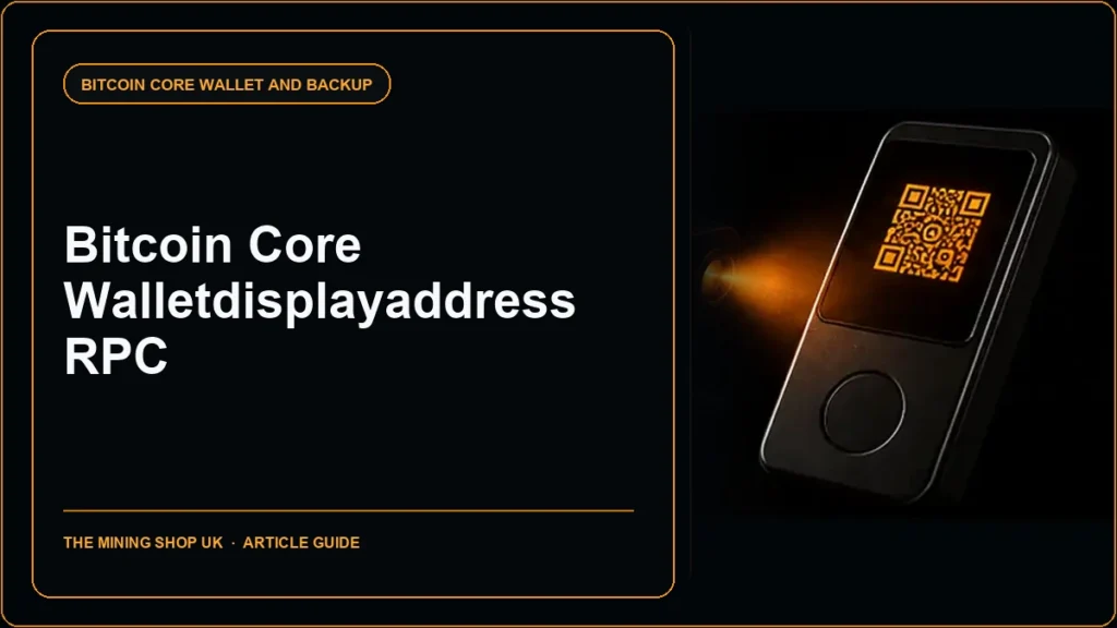 Bitcoin Core walletdisplayaddress RPC guide cover