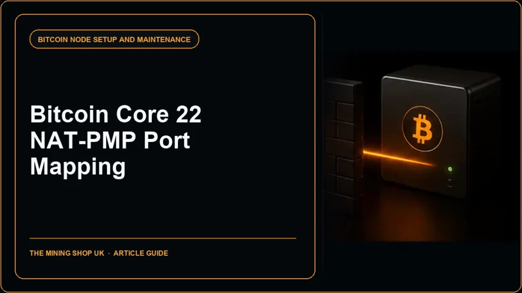Bitcoin Core 22 NAT-PMP port mapping guide cover