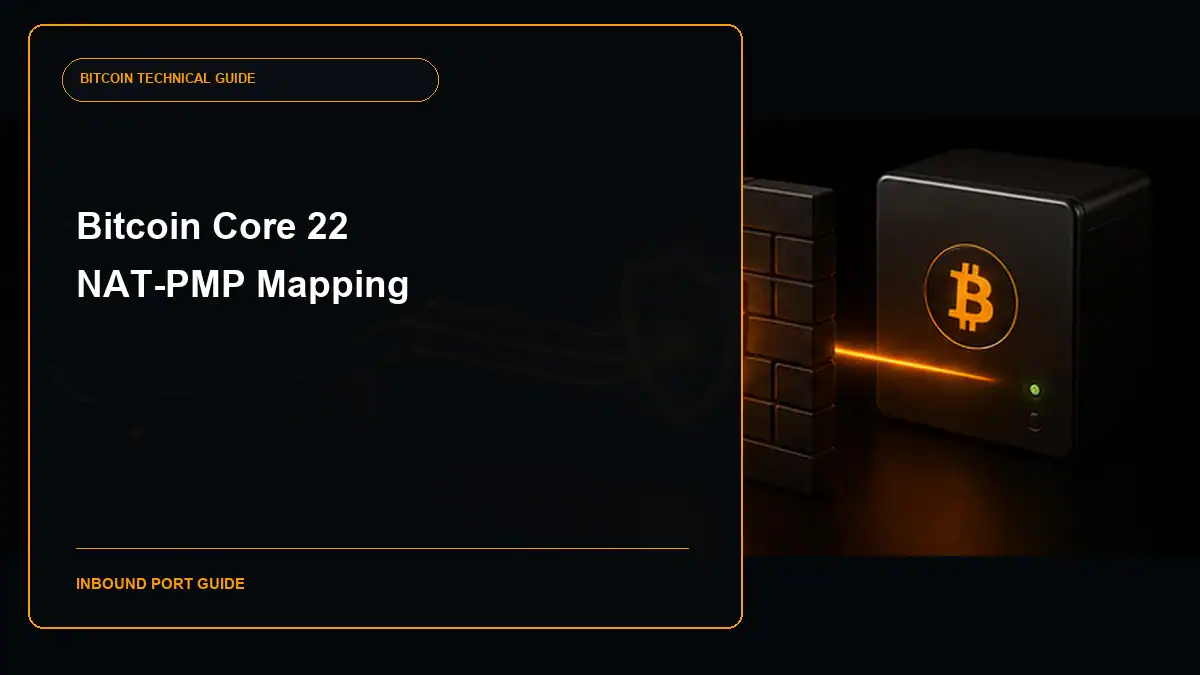 Bitcoin Core 22 NAT-PMP port mapping guide cover
