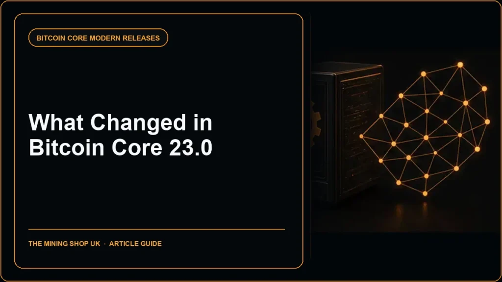 Bitcoin Core 23.0 release guide cover
