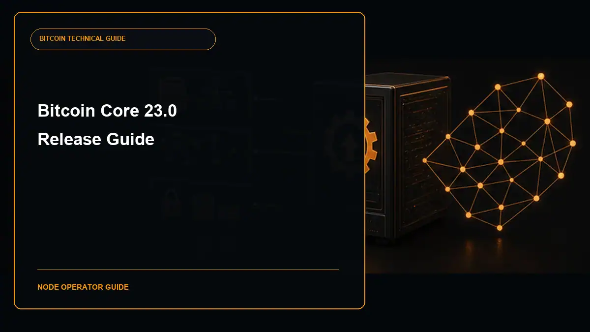 Bitcoin Core 23.0 release guide cover