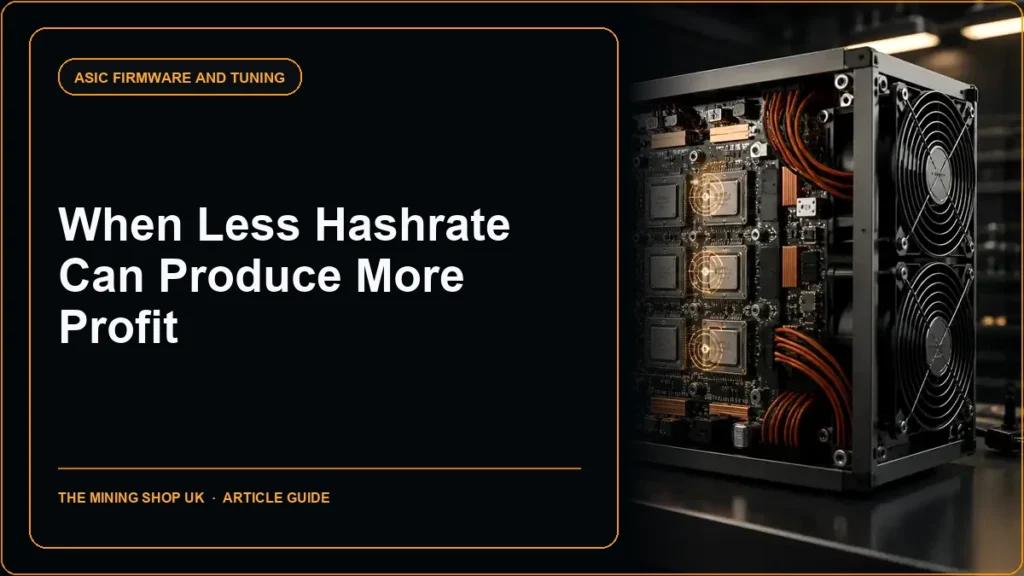 ASIC Underclocking: When Less Hashrate Can Produce More Profit article guide cover
