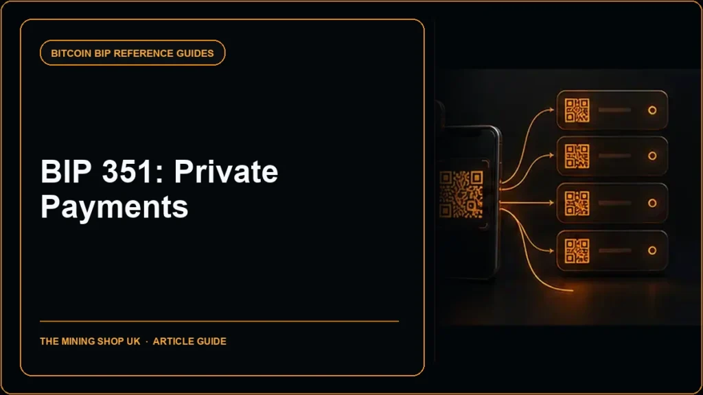 BIP 351 Private Payments guide cover