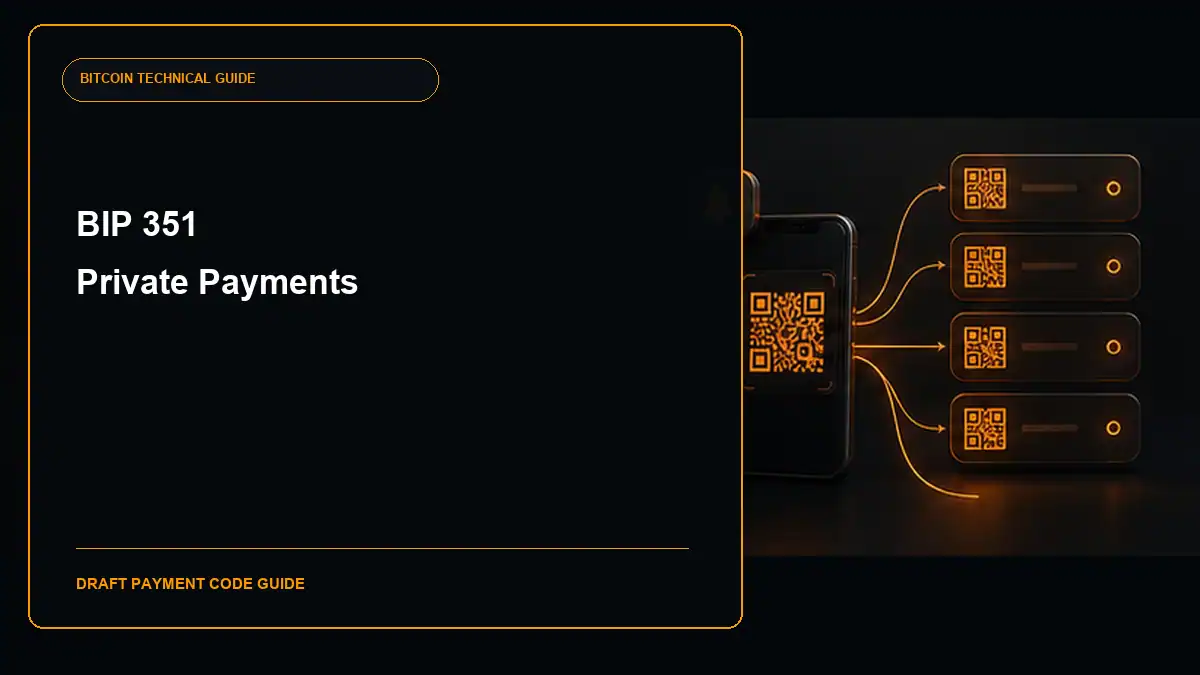 BIP 351 Private Payments guide cover