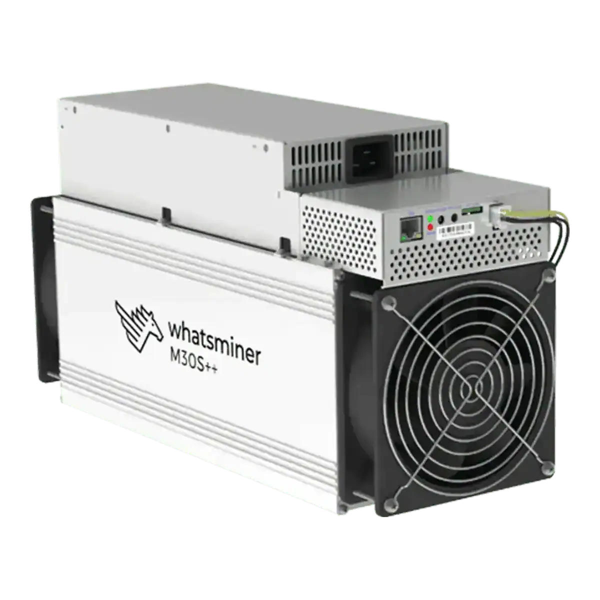 MicroBT Whatsminer M30S++ 104Th SHA-256 Bitcoin Miner 1 MicroBT Whatsminer M30S++ 104Th SHA-256 Bitcoin Miner — main product view; representative hardware