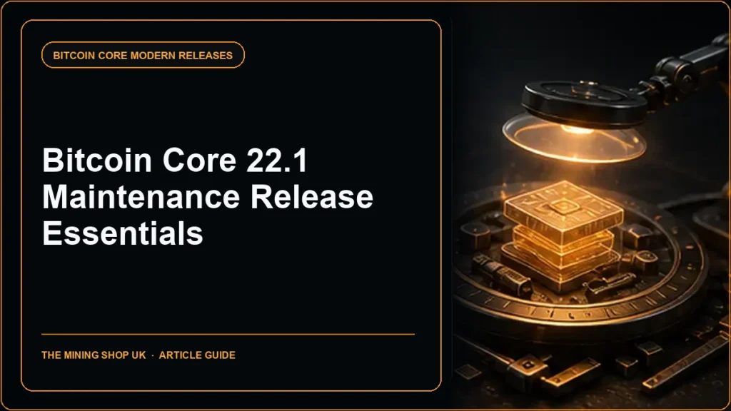 Bitcoin Core 22.1 release guide cover