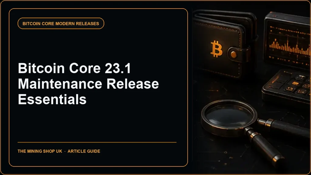 Bitcoin Core 23.1 release guide cover