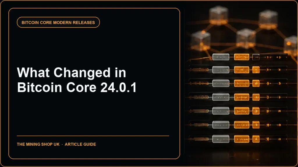 Bitcoin Core 24.0.1 release guide cover