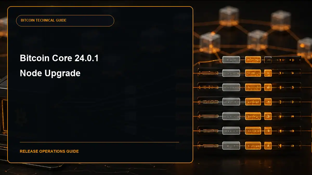 Bitcoin Core 24.0.1 release guide cover