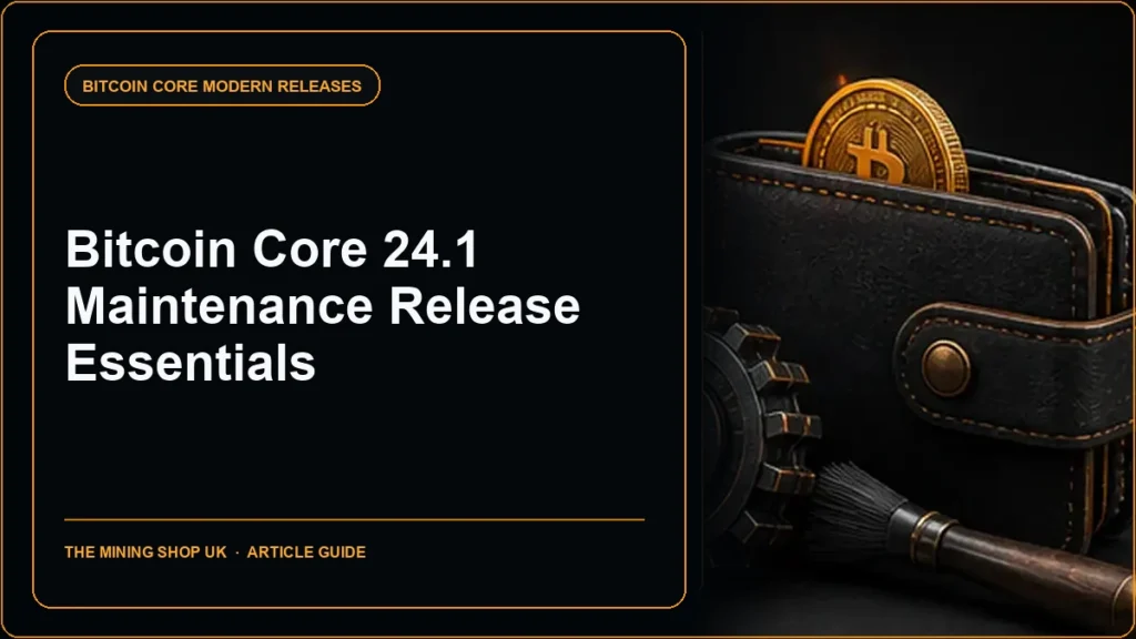 Bitcoin Core 24.1 release guide cover
