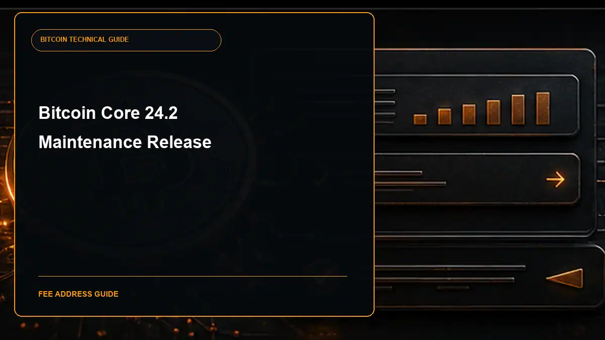Bitcoin Core 24.2 release guide cover