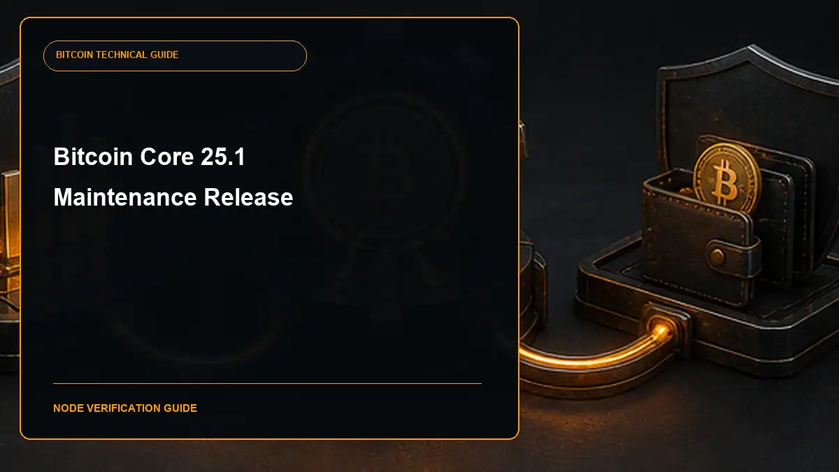 Bitcoin Core 25.1 release guide cover
