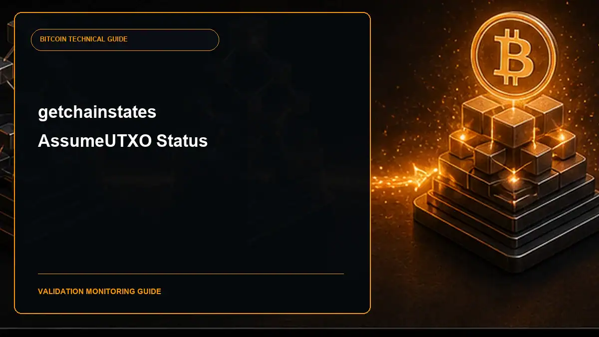 Bitcoin Core getchainstates RPC guide cover