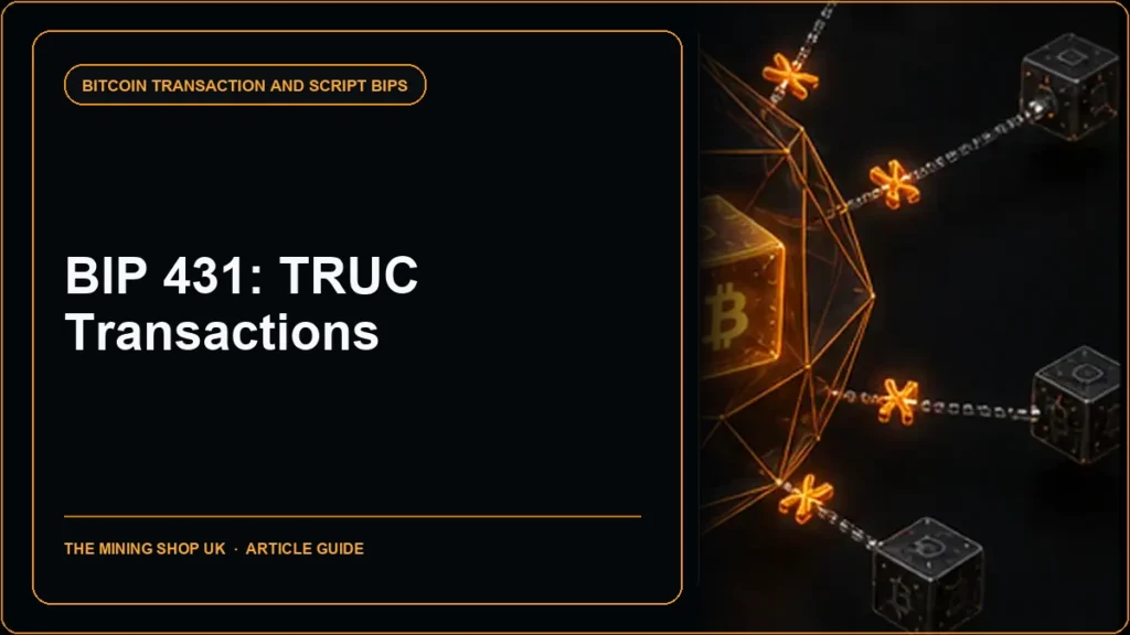 BIP 431 TRUC transactions guide cover