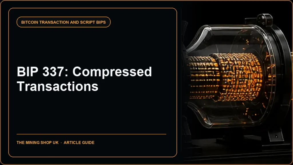 BIP 337 Compressed Transactions guide cover