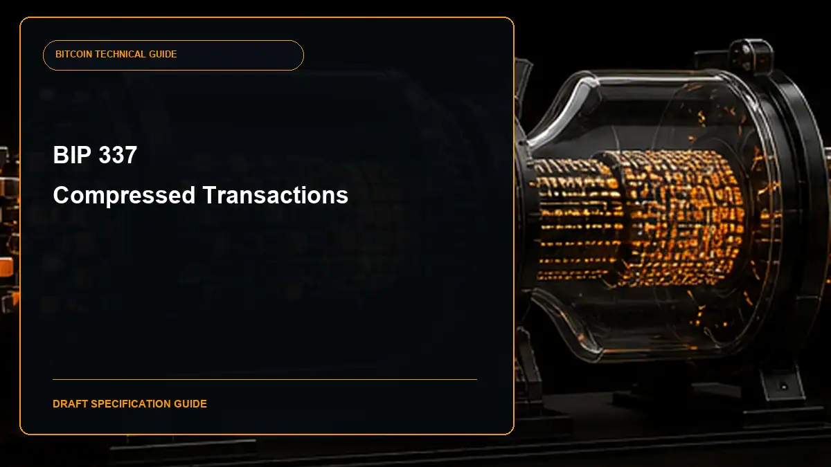 BIP 337 Compressed Transactions guide cover