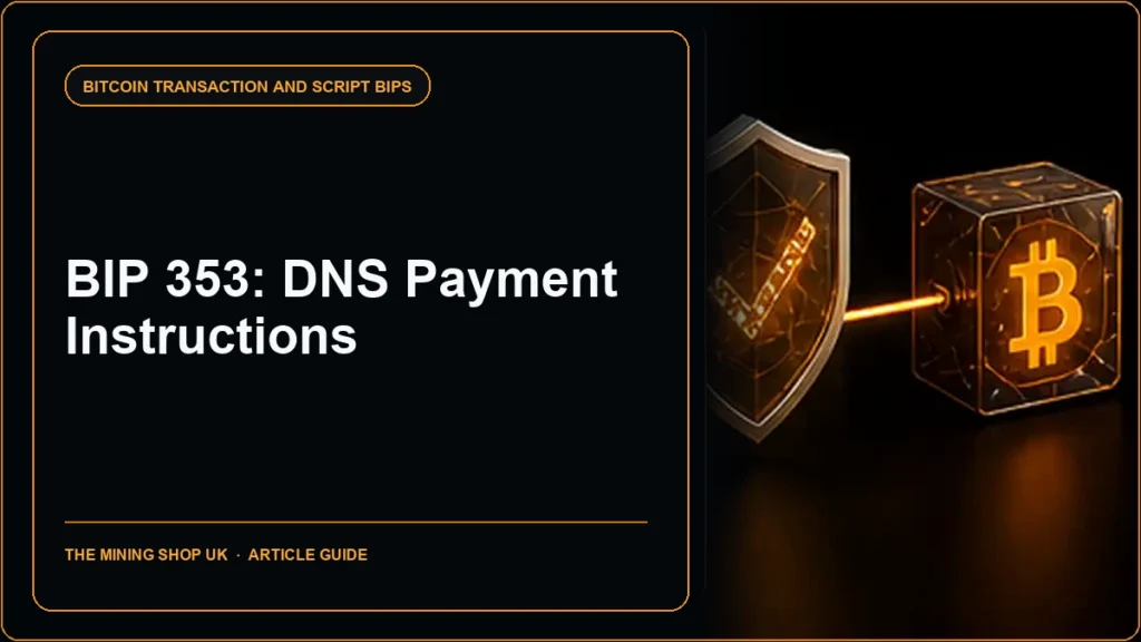 BIP 353 DNS Payment Instructions guide cover