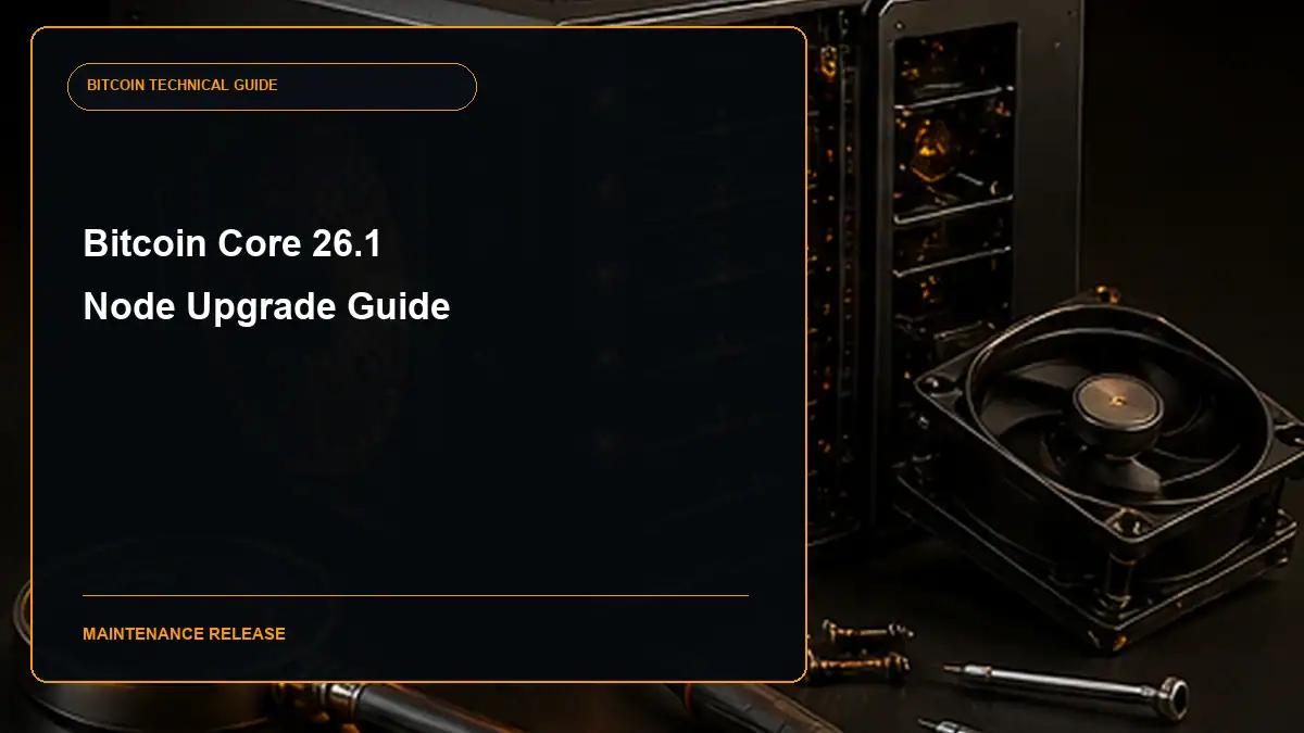 Bitcoin Core 26.1 release guide cover