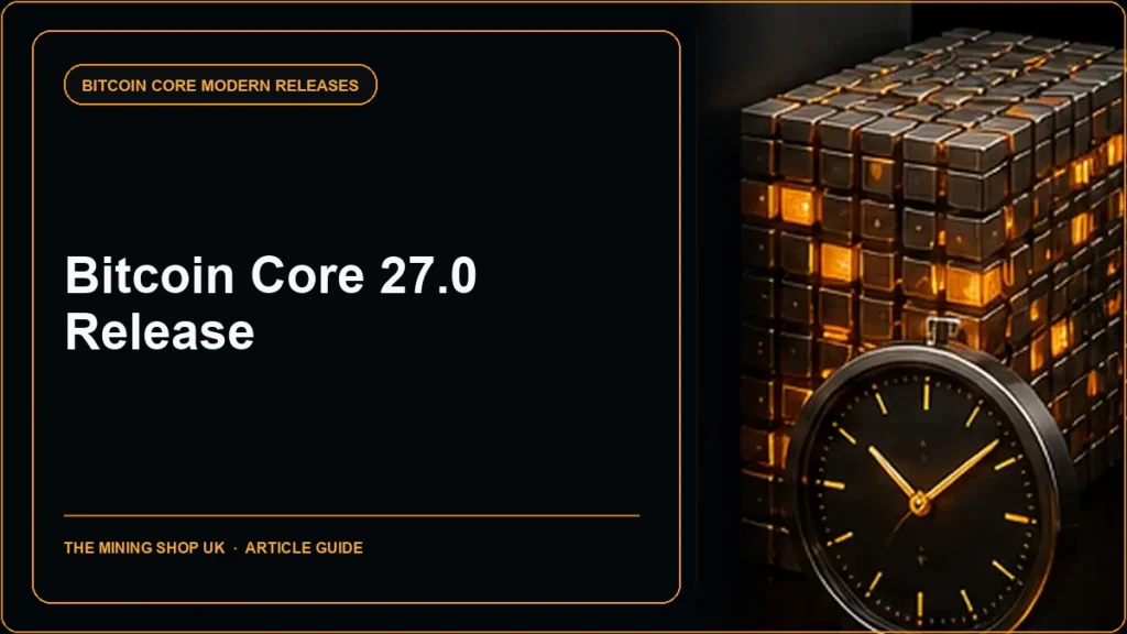 Bitcoin Core 27.0 release guide cover