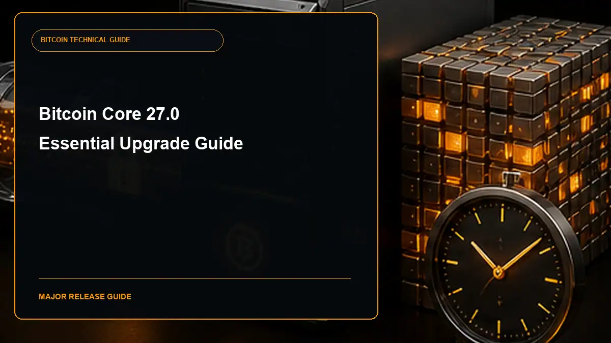 Bitcoin Core 27.0 release guide cover