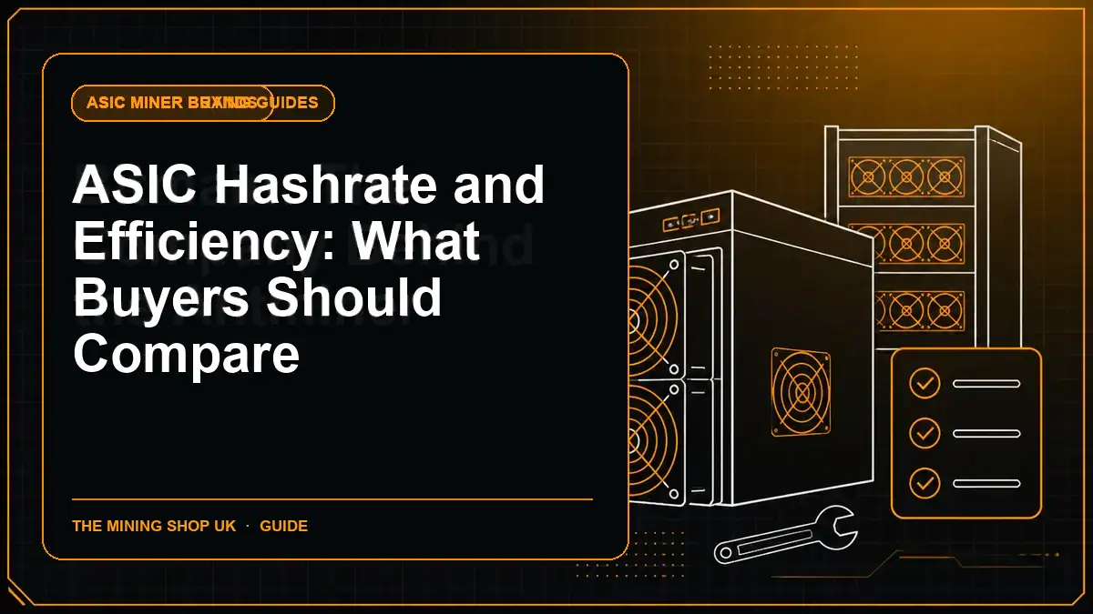 ASIC Hashrate and Efficiency: What Buyers Should Compare illustrated guide cover