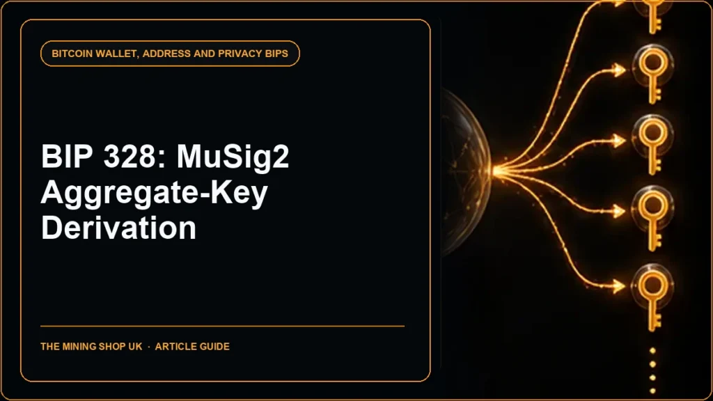 BIP 328 Derivation Scheme for MuSig2 Aggregate Keys guide cover